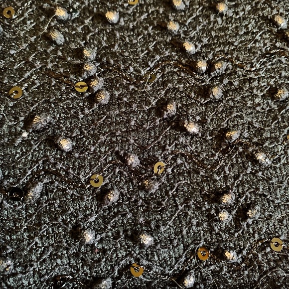 Jennifer Lopez Black Sequin City Cut Out Top - Picture 5 of 6